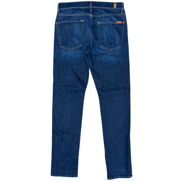 EUC‎ Women's 7 FOR ALL MANKIND The Slimmy Mid Rise Slim Straight Jean | Size 31 - Picture 3 of 10